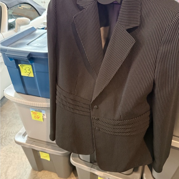 Pinstripe Blazer Jacket p37 - Picture 2 of 5